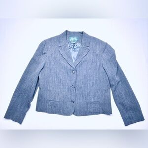 Vintage Lauren Ralph Lauren 87% Wool 3 Button Blazer Jacket Size 12